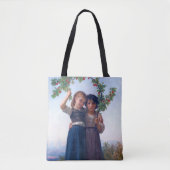 Meisjes met de Cherry Branch, Bouguereau Tote Bag (Voorkant)