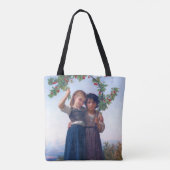 Meisjes met de Cherry Branch, Bouguereau Tote Bag (Achterkant)