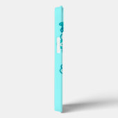 Meisjes met de naam aqua green vlinder case (Achterkant / Rechts)