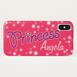 Meisjes met de naam princess star grafische iphone iPhone x hoesje