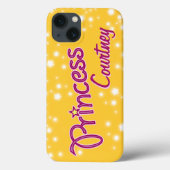 Meisjes met de naam princess star yellow roink Case-Mate iPhone case (Achterkant)