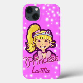 Meisjes met de naam prinses ster lila roze Case-Mate iPhone case