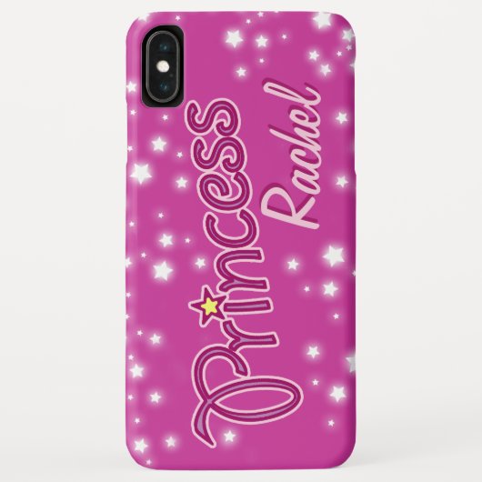 Meisjes met de naam prinses ster paars roze Case-Mate iPhone case (Achterkant)