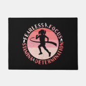 Meisjes met een indset - een onberispelijke spits deurmat (Voorkant)