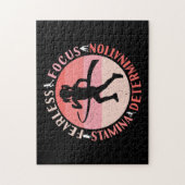 Meisjes met een indset - een onberispelijke spits legpuzzel (Verticaal)