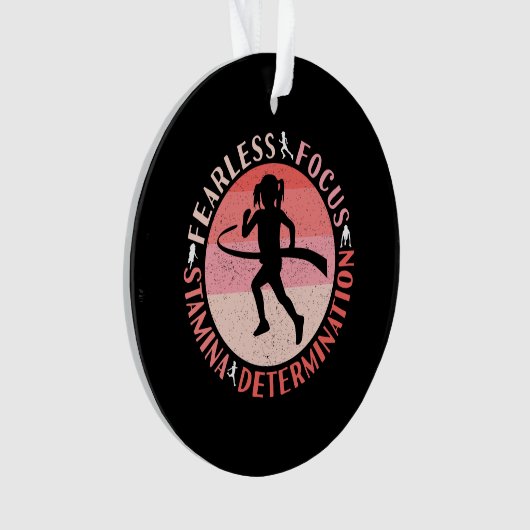 Meisjes met een indset - een onberispelijke spits ornament (voorkant)