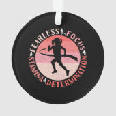 Meisjes met een indset - een onberispelijke spits ornament (achterkant)