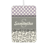 Meisjes met een luipaard printpatroon Aangepaste m Luchtverfrisser (Voorkant)