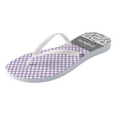 Meisjes met een luipaard printpatroon Aangepaste m Teenslippers (Schuin)