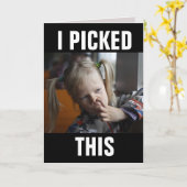 MEISJES MET EEN NIEUWE FUNNY BIG BIRTHDAAGKAARTEN KAART (Gele Bloem)