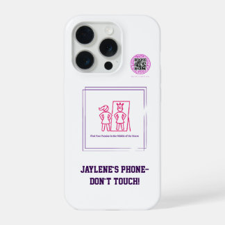 Meisjes met een psychische beperking ondersteunen iPhone 15 pro case