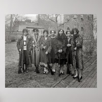 Meisjes met geweren, 1925. foto