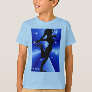 Meisjes met ijskast schaatsen t-shirt