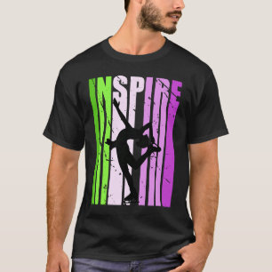 Meisjes met ijsschaatsen Verlichtingsdag T-shirt