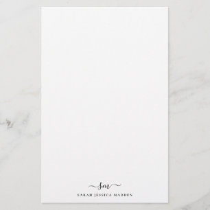 Meisjes met Initiaal monogram  Briefpapier