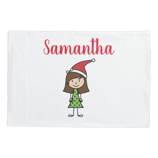 Meisjes met kerstnaam kussensloop (Achterkant)