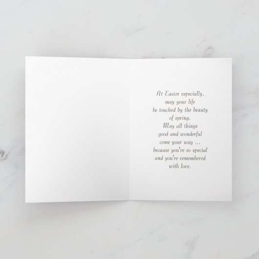  meisjes met kippen. Easter Feestdagen Kaart (Binnen)