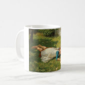 Meisjes met kippen (Hen en Chicken) Koffiemok (Voorkant links)