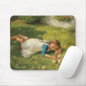 Meisjes met kippen (Hen en Chicken) Muismat (Met muis)