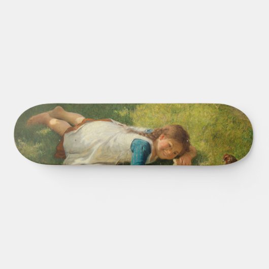 Meisjes met kippen (Hen en Chicken) Persoonlijk Skateboard (Horizontaal)