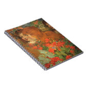 Meisjes met klaprozen (door George Henry) Notitieboek (Rechterzijde)