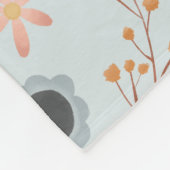 Meisjes met klaverpasta's, botanische Kinderen afd Fleece Deken (Hoek)