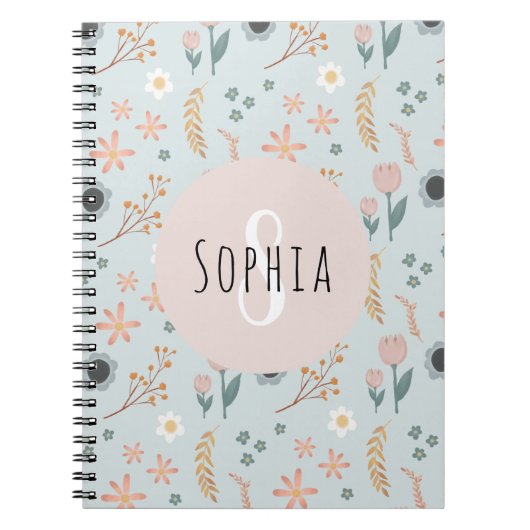 Meisjes met klaverpasta's, botanische Kinderen afd Notitieboek (Voorkant)