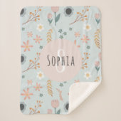 Meisjes met klaverpasta's, botanische Kinderen afd Sherpa Deken (Voorkant)