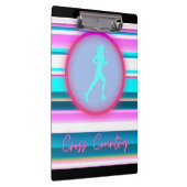 Meisjes met landoverschrijdende strepen klembord (Rechts)