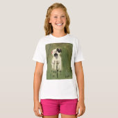 Meisjes met lange hoes t-shirt (Voorkant volledig)