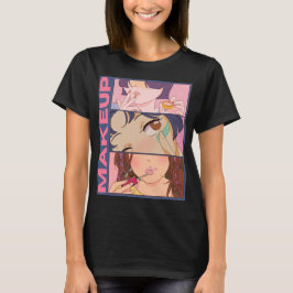 MEISJES MET MAKE-UP T-SHIRT