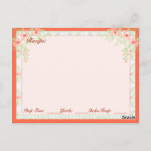 Meisjes met ontvang van hout briefkaart (Achterkant)