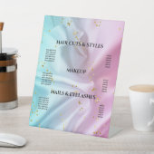 Meisjes met roze glitter Pedestal Sign Reclamebord Met Voetstuk (Insitu)