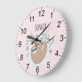 Meisjes met roze slaapzool en Kinder naam Grote Klok (Hoek)