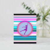 Meisjes met schaatsen briefkaart (Staand voorkant)