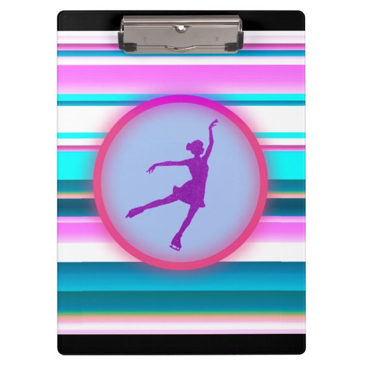 Meisjes met schaatsen klembord (Voorkant)