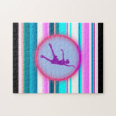 Meisjes met schaatsen legpuzzel (Horizontaal)