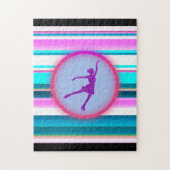 Meisjes met schaatsen legpuzzel (Verticaal)