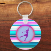 Meisjes met schaatsen sleutelhanger (Voorkant)