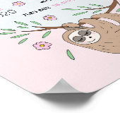 Meisjes met slaapzalen en geboorte Stats Baby Nurs Poster (Hoek)