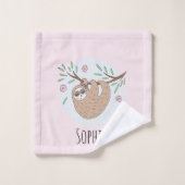 Meisjes met slaapzalen en noem Kinderen Bad Handdoek (Wasdoekje)