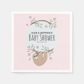 Meisjes met slaapzalen Kinder Baby shower Servet (Voorkant)