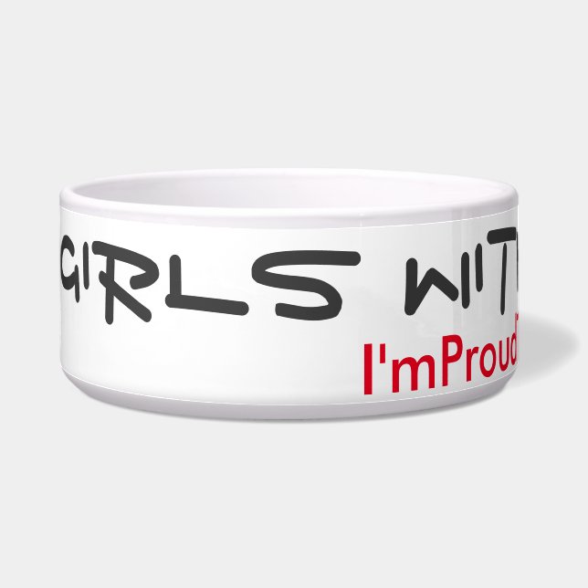 Meisjes met staarten regeren! voerbakje (Links)