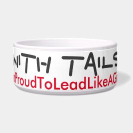 Meisjes met staarten regeren! voerbakje