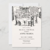  meisjes met thee vrijgezellenfeest kaart (Voorkant)