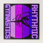 Meisjes met verminderde ritmische gymnastiek legpuzzel (Horizontaal)