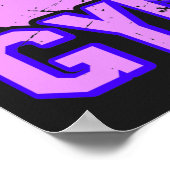 Meisjes met verminderde ritmische gymnastiek poster (Hoek)