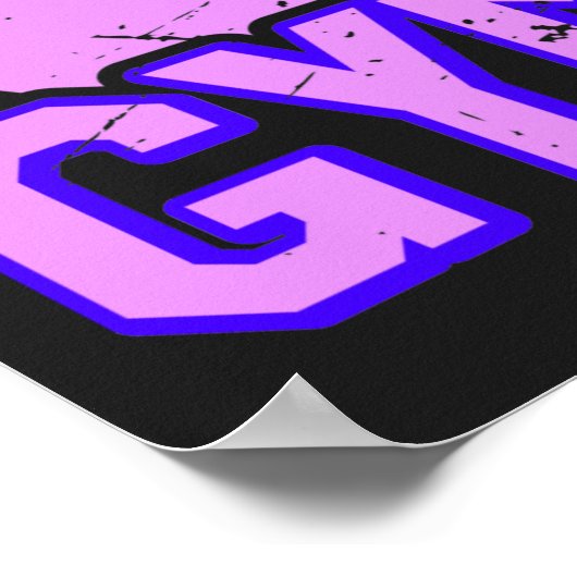 Meisjes met verminderde ritmische gymnastiek poster (Hoek)