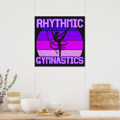 Meisjes met verminderde ritmische gymnastiek poster (Keuken)