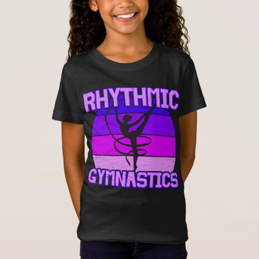 Meisjes met verminderde ritmische gymnastiek t-shirt (Voorkant)